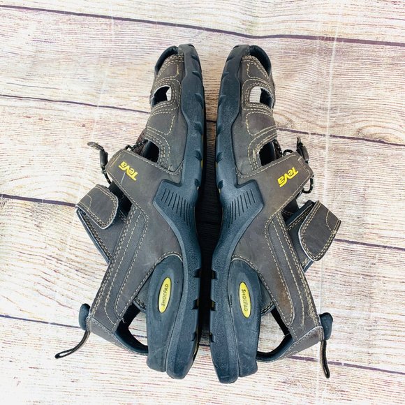 Teva Brown Leather Fisherman Hiking Sandals Mens Size 10 main image 4